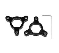 Motoforti 17Mm Ajustadores De Precarga De Horquilla Cnc Para Motocicleta De Carreras De Aleación De Aluminio Negro - Paquete de 2