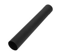 Motoforti 2.5" Od Tubo De Pipa Recta Acero Inoxidable 201 Tubo Recto De Silenciador Para Automóvil Tubo De Pipa Recta Longitud De 18 Pulgadas Extremos Expandidos Superficie Satinada Negro