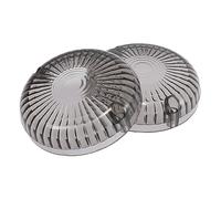 Motoforti 2 unids 77mm OD Color ahumado delantero trasero LED señales de giro cubiertas luz lente cubierta para Yamaha V-Star 650 1998-2011