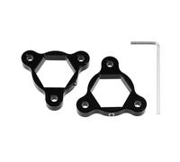 Motoforti 22Mm Ajustadores De Precarga De Horquilla Cnc Para Motocicleta De Carreras De Aleación De Aluminio Negro - Paquete de 2