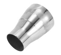 Motoforti Adaptador De Tubo De Escape De Mandril Reductor Cónico Adaptador De Tubería De Escape De Coche 2" Od A 3" Od 4" Longitud Acero Inoxidable T304 Tono Plateado
