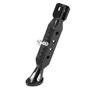 Motoforti Motocicleta Pie Soporte Caballete Lateral Aluminio Aleación Negro