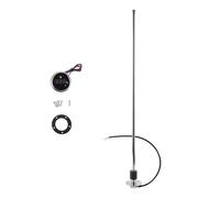 Motoforti Sensor Nivel Combustible Y Medidor 1 Set Para Barco 0-190 Ohm | Metal, Plateado Y Negro, 762mm, Para Automóviles, Camiones, Autobuses, Embarcaciones, Resistente A La Corrosión