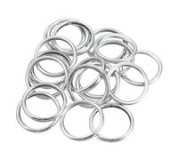 Motoforti Tapón de Drenaje de Aceite para Automóvil, Arandelas de Sellado de Aplastamiento de Aceite de Motor, para Subaru Brz 2013-2020, Aluminio, No.803916010, Tono Plateado, 20Uds