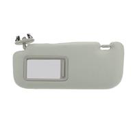 Motoforti Visera De Coche Lado del Conductor Izquierdo Ensamblaje De Visera Solar para Toyota Corolla 2009-2013 Plástico con Espejo No.74320-12L50-B0 Gris