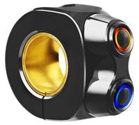 motogadget mo.switch basic led, 2 pulsadores, negro 2 PULSADORES, NEGRO/PLATA