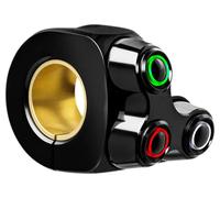 motogadget mo.switch basic led, 3 pulsadores, negro 3 PULSADORES, PLATA, IZQUIERDA