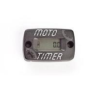 Motogroup Contador de horas de funcionamiento LCD 12,7 mm x 24,5 mm, altura de los dígitos: 6 mm