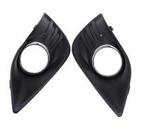 MOTOHIRO Rejilla de parachoques delantero, luz antiniebla, cubierta de lámpara, rejillas aptas for Ford Focus MK2(DA3) 3D/5D 2008-2010, parrillas de malla prefacelift, Negro