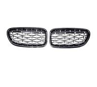 MOTOHIRO Rejillas de parrilla deportivas for parachoques delantero de coche, aptas for BMW 5 Series F10 F11 F18 520i 523i 528i 520d 530d 10-16, rejilla de diamante Parrillas de parachoques delanteros
