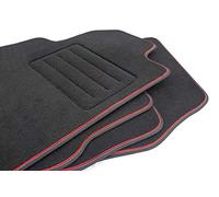 Motohobby Juego de Alfombrillas de Terciopelo para Citroen C4 I (2004 - 2010) / Peugeot 307 (2001 - 2011) / Peugeot 308 I (2007 - 2013)- 4 Piezas - Ajuste