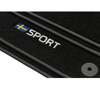 Motohobby.pl Sport Velour Set de Alfombrillas para Saab 9-3 II (2002-2011) - 4 Piezas - Ajuste