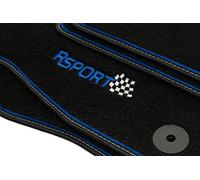 Motohobby Sport Velour Set de Alfombrillas para Ford Focus MK3 (2010-2018) - 4 Piezas - Ajuste