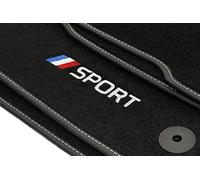 Motohobby Sport Velour Set de Alfombrillas para Peugeot 207 (2006-2012) - 4 Piezas - Ajuste