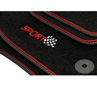Motohobby Sport Velour Set de Alfombrillas para Seat Ateca (a Partir de 2016) / Leon III (2013 - 2020) - 4 Piezas - Ajuste
