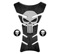 Motoking tanque pad compatible ETIQUETAS 3D-ETIQUETA ''The Punisher''- tanque de la motocicleta y la protección de la pintura universal