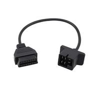 MOTOKU Adaptador de Herramienta de diagnóstico para Chrysler de 6 Pines P OBD1 a OBD2, Conector de Cable, Lector de códigos de escaneo, Jeep Dodge
