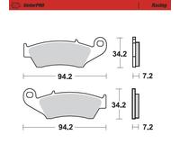 Motomaster Delantero Izquierdo Pro Carreras Freno Sinterizado De Yamaha YZ 450F