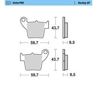 Motomaster Delantero Izquierdo Pro Carreras Gp Freno Sinterizado Pastillas Honda