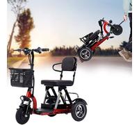 Motonetas De Movilidad Para Adultos,Triciclo Eléctrico Adulto,Andador Para Ancianos,Triciclo Adulto Electrico,Incluyendo Batería,Carga 160Kg red