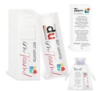 MOTONG 15 unidades de fieltro de chocolate para regalo de chocolate, compatible con Duplo, regalos de agradecimiento, pequeños para regalo de equipo, graduación, cumpleaños, bautizo, colegas