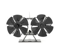 Motor 12 ventiladores de estufa alimentado por calor, quemador de leña, ventilador ecológico para el hogar, distribución eficiente del calor, ventilador termoeléctrico para estufa de leña 12 con