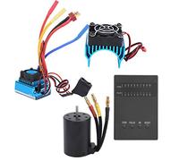 Motor 3650 2300KV con ESC sin escobillas 80A, Kit Completo de actualización de Coche RC, Motor sin escobillas Escala 1/10 de Alto Rendimiento ESC con Tarjeta de Programa y