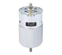 Motor 775 de 12-24 V, motor de corriente continua de alta velocidad y gran par, con rodamientos de bolas dobles, carcasa metálica y eje de 5 mm, ideal para proyectos de robótica