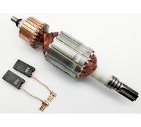 Motor ancla rotor corredor de la marca + carbón para Bosch GBH 5 DCE, 38, GSH 5 CE, GSH 4, Würth BMH 40-SE, MH 12 SE, Spit 355