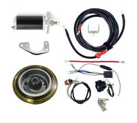 Motor Arrancador Kit De Conversión De Arranque Eléctrico Para Tohatsu Para Mercury 2 Tiempos 9,9 Hp 15 Hp 18 Hp Motor Arranque Volante Rectificador Relé Arranque(Without coil)