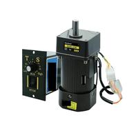 Motor asíncrono 250W 110V 220V 50 60Hz AC monofásico 1350RPM a 5 velocidades de engranaje ajustable con regulador velocidad(220V,0-390RPM)
