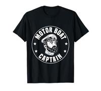 Motor Boat Captain Nautical Boating Design Camiseta