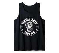 Motor Boat Captain Nautical Boating Design Camiseta sin Mangas