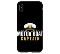 Motor Boat Captain Nautical Boating Design Carcasa para iPhone XS MAX