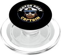Motor Boat Captain Nautical Boating Design PopSockets PopGrip para MagSafe