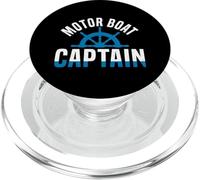 Motor Boat Captain Nautical Boating Design PopSockets PopGrip para MagSafe