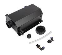 Motor Botella Desbordamiento Botella Refrigerante Tanque de refrigerante para radiador de 1 l/2 l, depósito universal de expansión, tanque de desbordamiento de aluminio(2L Black)