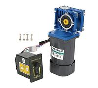 Motor CA 220V, 90W 1400RPM Motor de reducción de velocidad 8 polos CW/CCW Motor 5M90GN-C RV30 tornillo sin fin con regulador de velocidad(60K)
