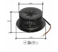 MOTOR CAMPANA ASPIRADORA VENTILADOR 3 VELOCIDADES HÉLICE EMC-FIME MODELO K271...