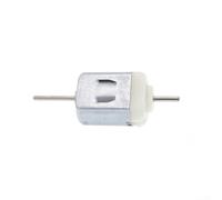 Motor CC de doble eje 130 para proyectos de robots - Motor eléctrico reversible de 12 V plata pequeño para modelismo turbina coche 20 mm