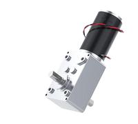 Motor CC de reducción de engranaje helicoidal 5840-31ZY 12V ~ 24V eje de salida doble corto 7 ~ 470RPM con Motor de cepillo de engranaje de Metal completo autoblocante(470RPM,12V)