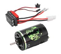Motor cepillado RC, 540 Alta torsión Bajo ruido Modo dual Bajo voltaje 360A ESC Operación dual 540 Motor cepillado a prueba de agua para 1/10 RC Crawler Car Boat (45 toneladas)