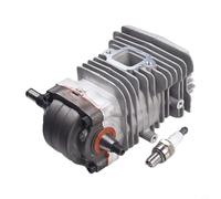 Motor cilindro pistón cigüeñal conjunto, 40 mm adecuado para Stihl-MS211, para MS211C para motosierra MS 211, pieza de repuesto de metal motor pistón cilindro,