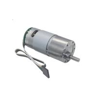 Motor codificador de CC eléctrico 12 V y 24, velocidad 4 a 2000 RPM, motorreductor metálico, señal retroalimentación del, motor marcha atrás(415RPM)