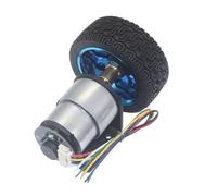 Motor codificador JGB37-520 de 37 mm, motor de coche inteligente, kit de motor pequeño de velocidad for coche de CC de 6 V, 12 V y 24 V(With bracket,76rpm 12v)