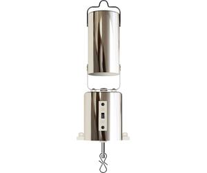 Motor con pilas FXLAB: perfecto para usar con bolas de espejo y se puede utilizar para mantener tus giradores de viento y campanillas de viento en movimiento incluso cuando no hay brisa (plata)