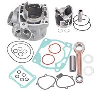 Motor Cubierta Motor carcasa lateral Compatible con KTM 300 EXC XC XCW XC-W TPI 300XC 300XCW y kit de juntas de biela y pistón de cilindro de aire para motocicleta Husqvarna.(Full Set)