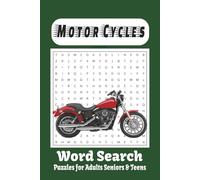 Motor Cycling Word Search Puzzle Book: Word Searches with Easy to Read Print about Motor Cycles Motor Cycling Motorcycle Racing and More | 6 x 9 ... Gifts for Vacations, Holidays and Free Times