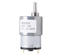 Motor DC 12V 12RPM con Engranaje Reductor, Motor Auto - Bloqueante para Ventanas y Puertas - Eje Perpendicular, Bajo Ruido, Ideal para Automatización de Hogar