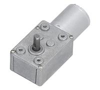 Motor DC 12V de engranaje de gusano en cobre, 46RPM, transmisión confiable - Auto - bloqueo, eje perpendicular, ideal para aperturas de ventanas y puertas